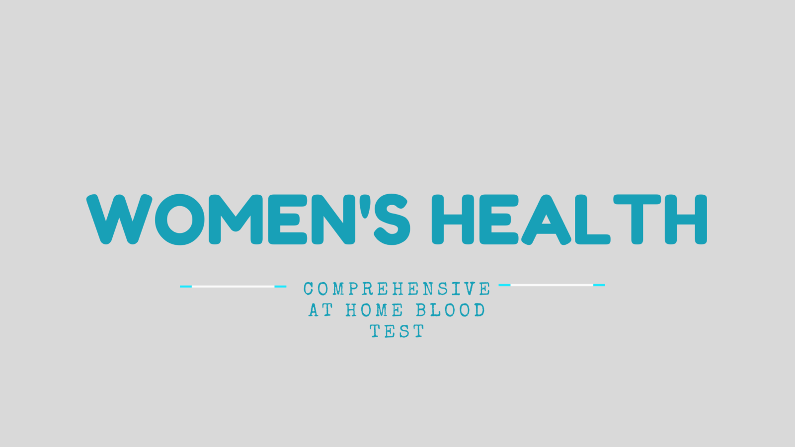 Comprehensive, At Home Women’s Health Test - Lab Me